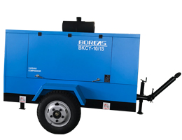 BKCY diesel mobile screw air compressor